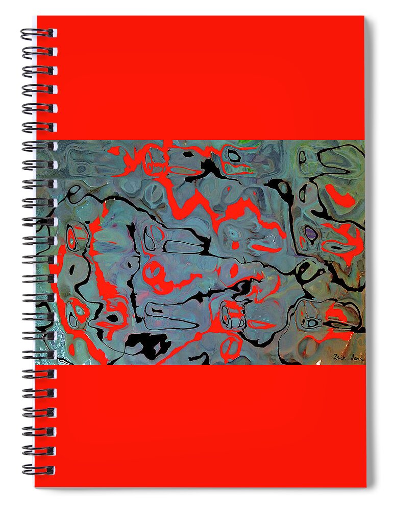  Spiral Notebook featuring the painting Steady Now by Rein Nomm