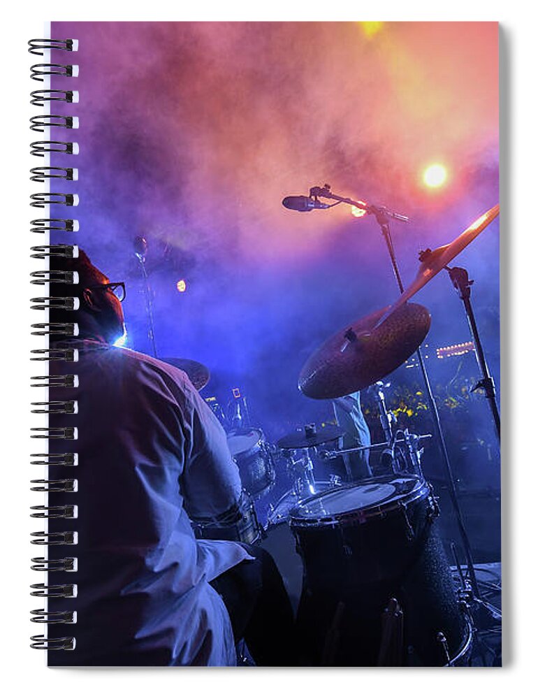 Maiden Voyage Festival Spiral Notebook featuring the photograph Steam at Maiden Voyage Festival by Andrew Lalchan