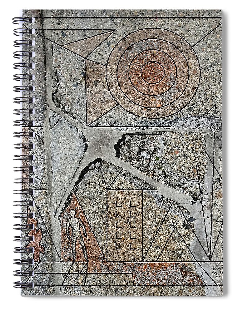 Organisms Spiral Notebook featuring the digital art Steer by David Squibb