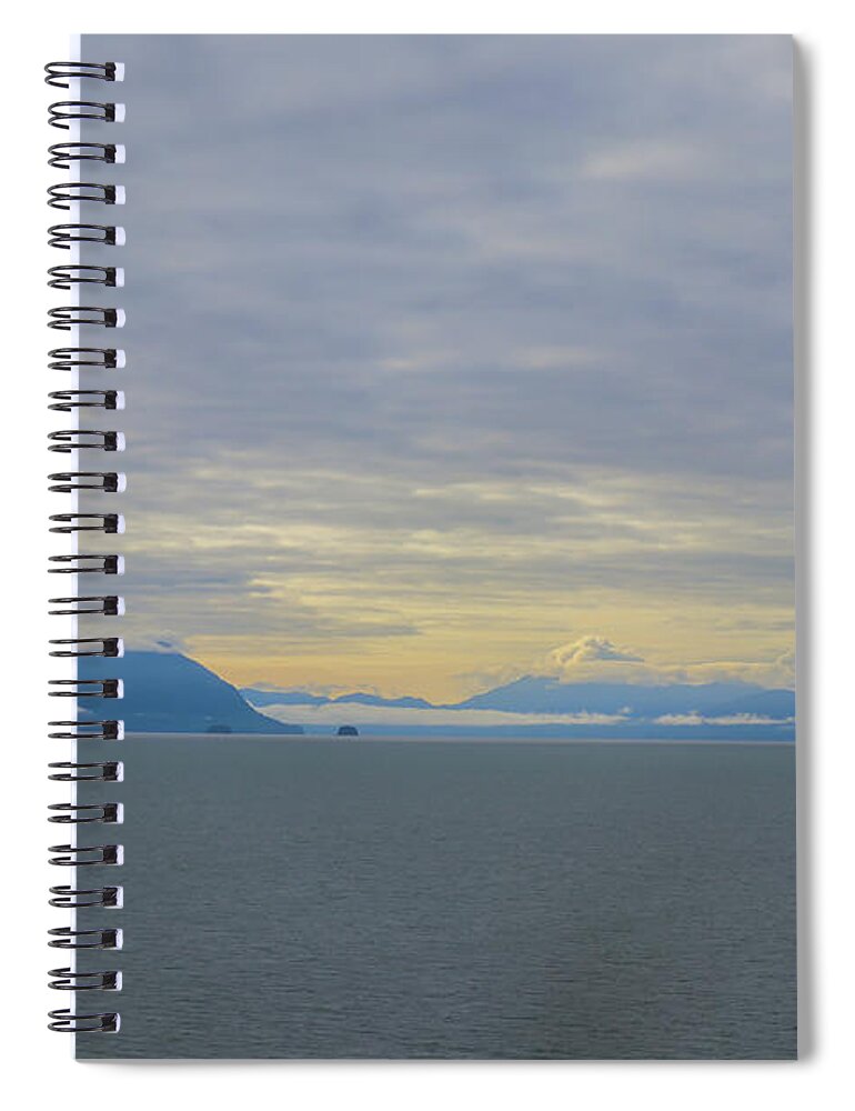 Alaska Spiral Notebook featuring the photograph Stephens Passage Serenity by Ed Williams