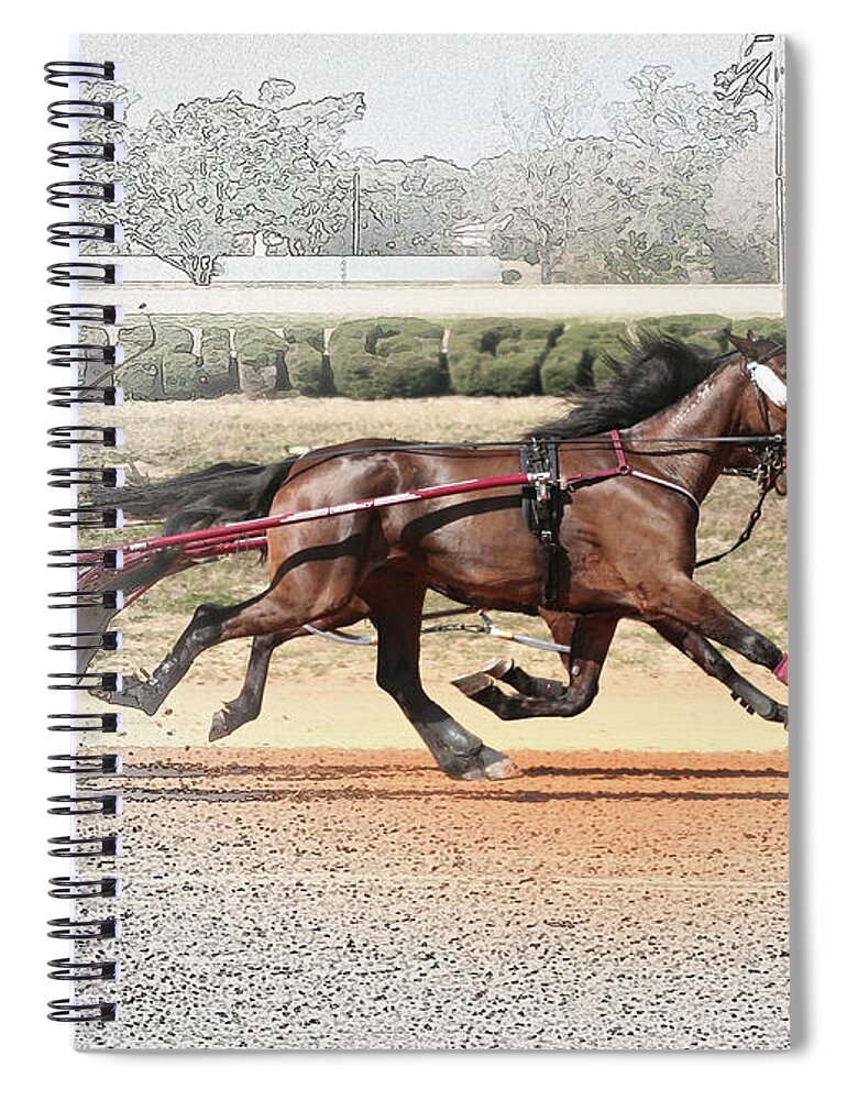 Horses Spiral Notebook featuring the photograph Stepping Out by M Kathleen Warren