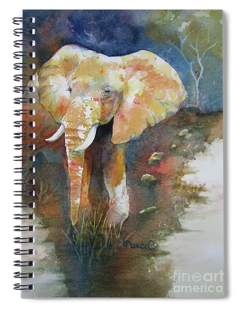 Nancy Charbeneau Spiral Notebook featuring the painting Stepping Out by Nancy Charbeneau