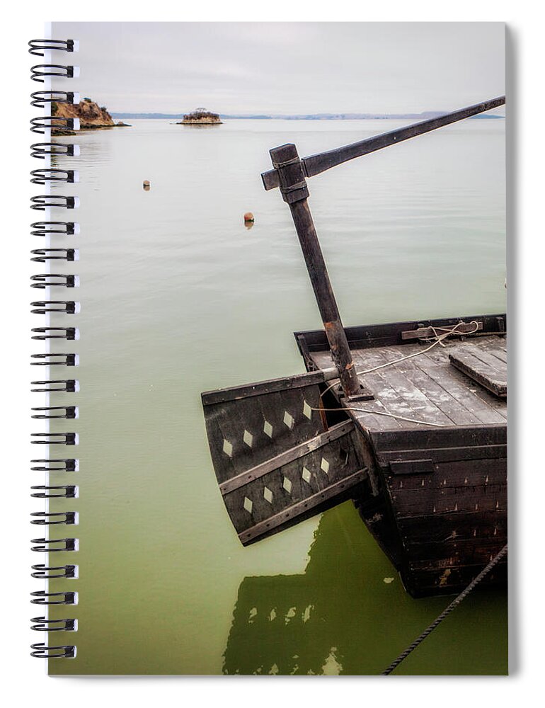 Stern Spiral Notebook featuring the photograph Stern of Grace Quan by Donald Kinney