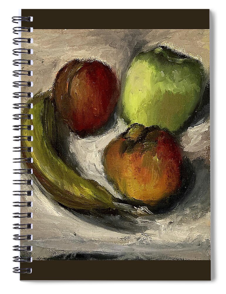 Still Life Spiral Notebook featuring the painting Still life, Homage to Matisse by David Euler