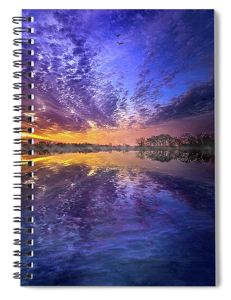 Life Spiral Notebook featuring the photograph Still the Heart, Free the Soul by Phil Koch