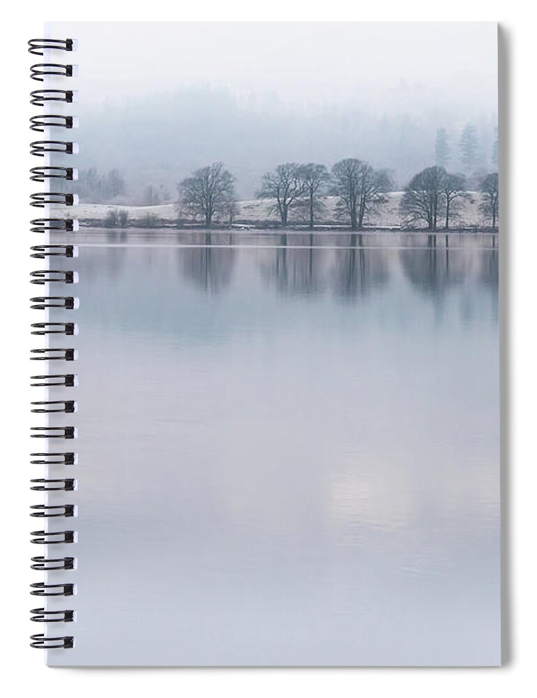 Lake District Spiral Notebook featuring the photograph Still Water Lake, Cumbria by Perry Rodriguez