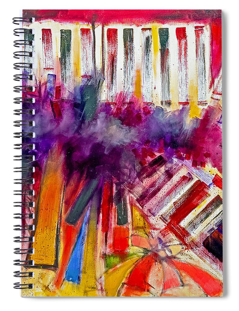 Abstract Spiral Notebook featuring the painting Storm Brewer by Jason Williamson