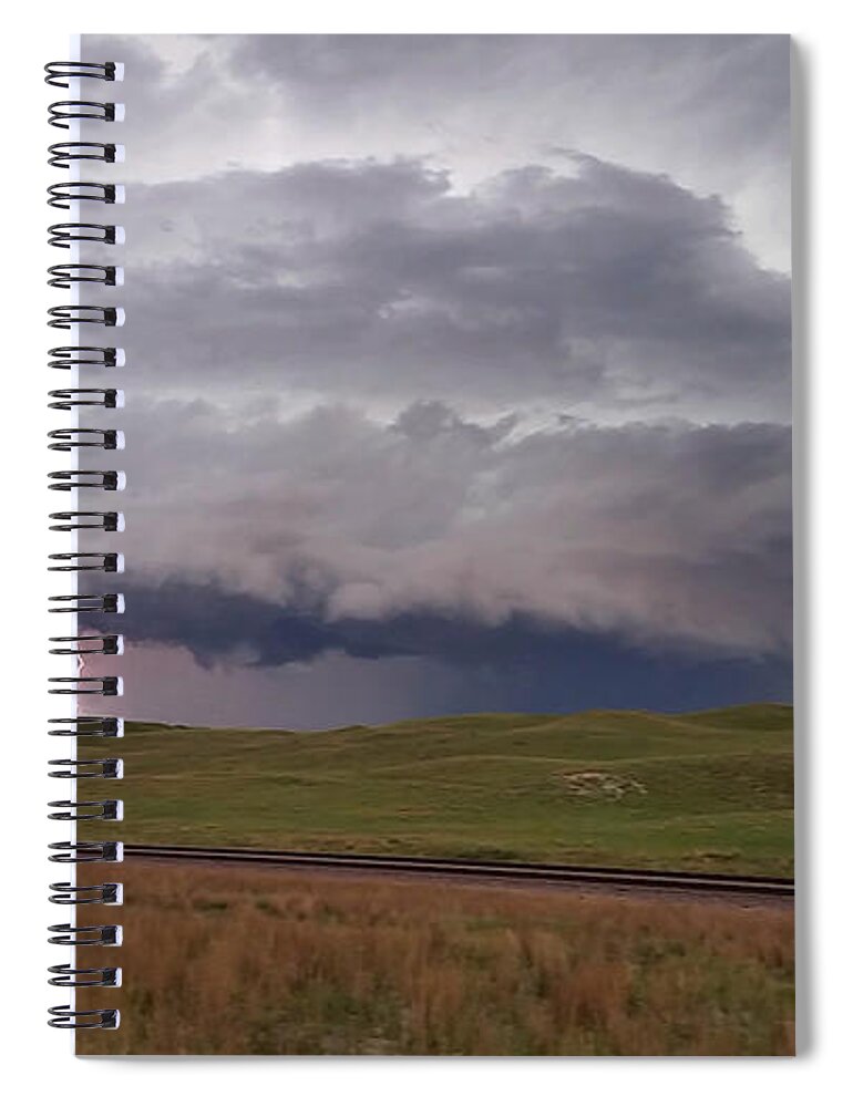 Weather Spiral Notebook featuring the photograph Storm Near Mullen, Nebraska 6/25/20 by Ally White