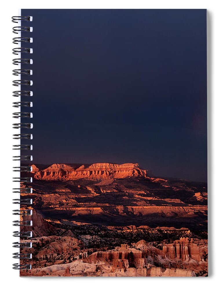 Dave Welling Spiral Notebook featuring the photograph Storm Over Aquarius Plateau Bryce Canyon National Park by Dave Welling