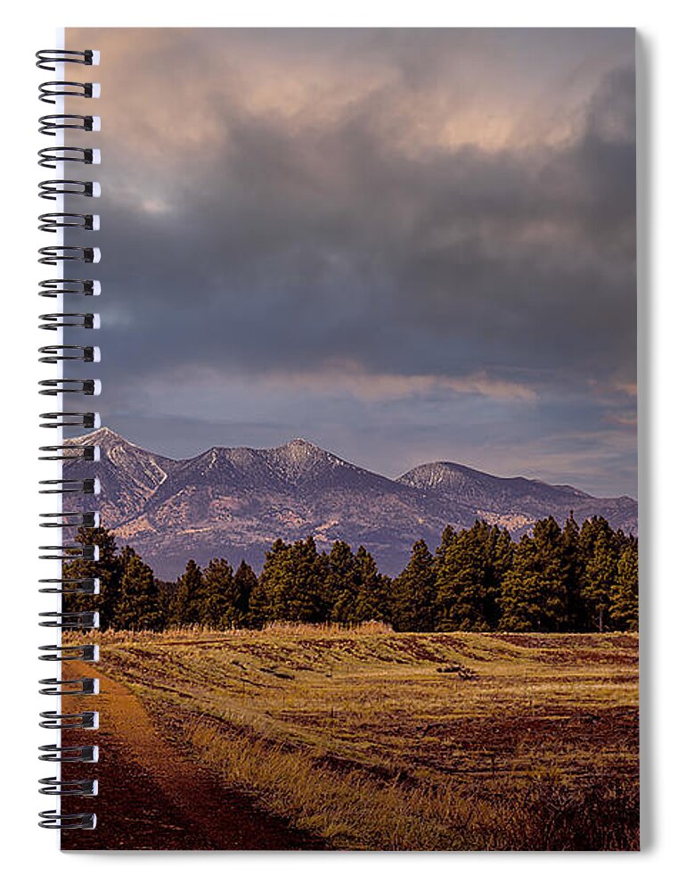 Wetlands Spiral Notebook featuring the photograph Stormy Skies by Laura Putman