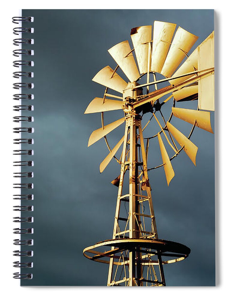 Stormy Spiral Notebook featuring the photograph Stormy Skies by Todd Klassy