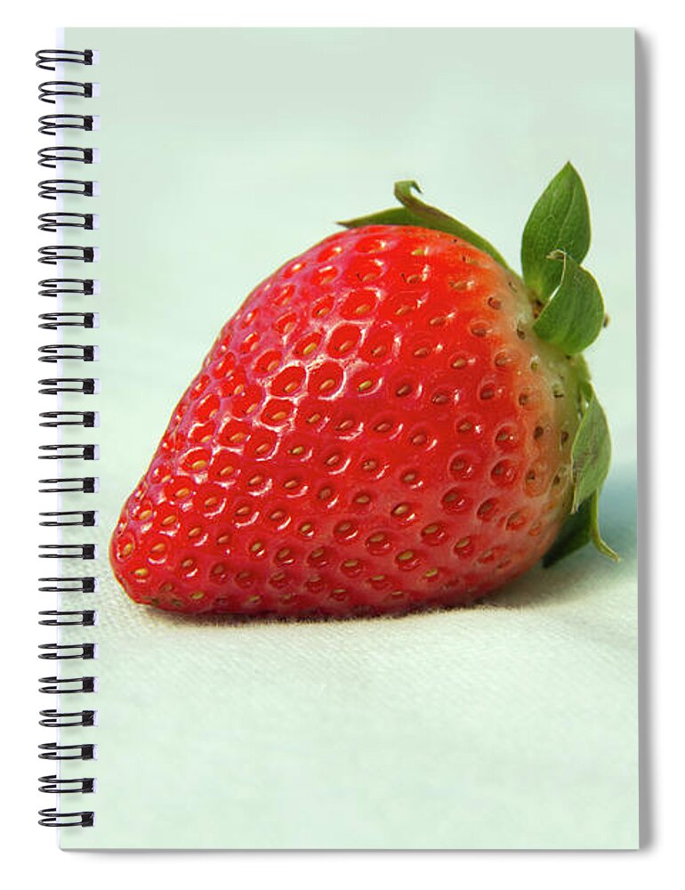 Strawberry Spiral Notebook featuring the photograph Strawberry by MPhotographer