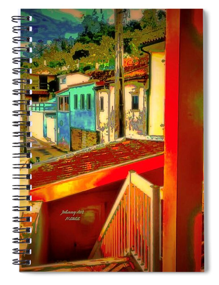 Portugal Spiral Notebook featuring the photograph Streets Portugal by John Anderson