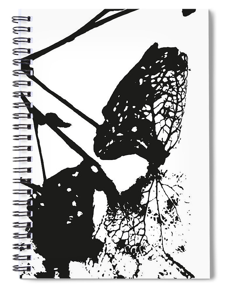 Bnw Spiral Notebook featuring the digital art Structure by MPhotographer
