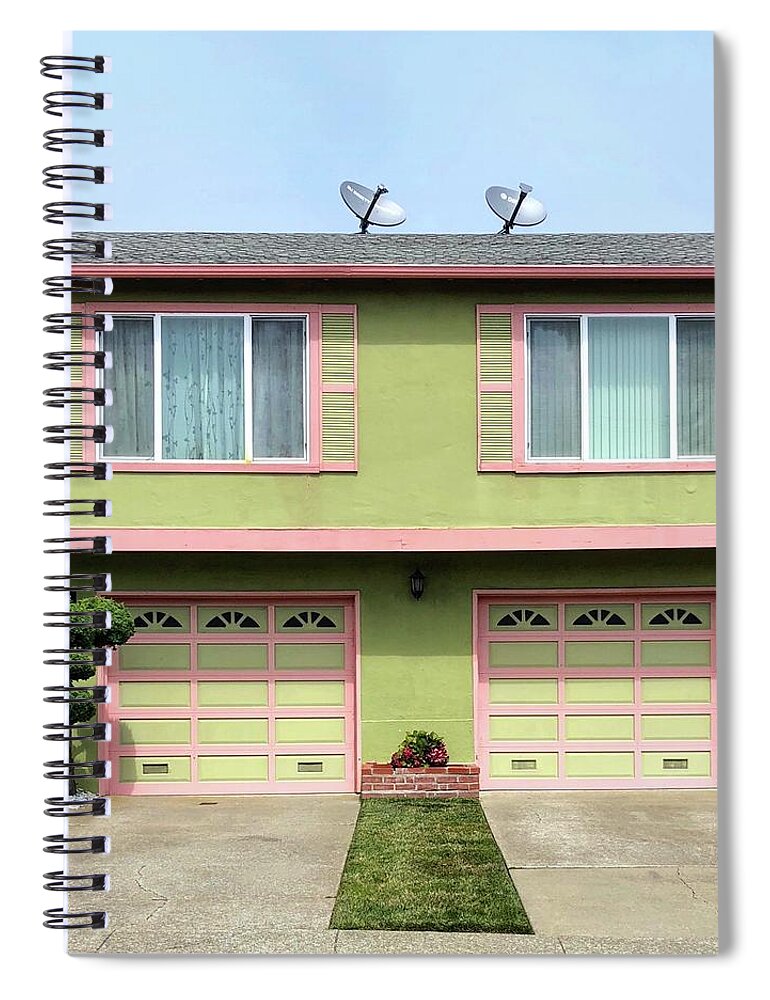  Spiral Notebook featuring the photograph Suburban Pastel by Julie Gebhardt