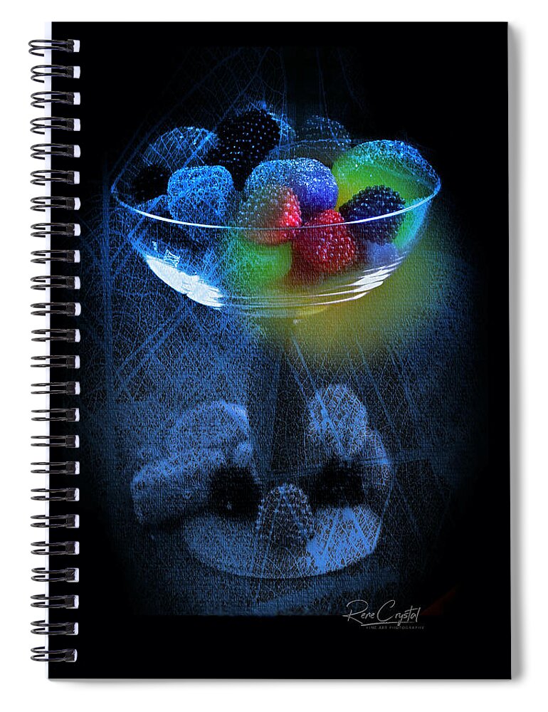 Sugar Spiral Notebook featuring the photograph Sugar Frost by Rene Crystal