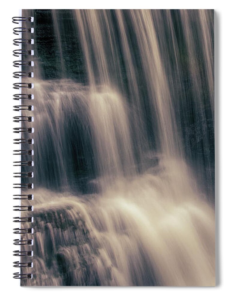 Falls Spiral Notebook featuring the photograph Summer Evening Falls by Phil Perkins