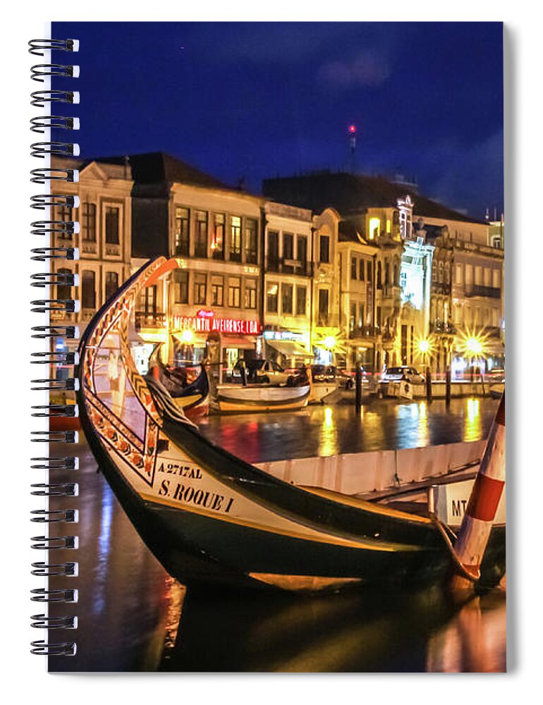 Cory Spiral Notebook featuring the photograph Summer Evening, Portugal by Tom and Pat Cory
