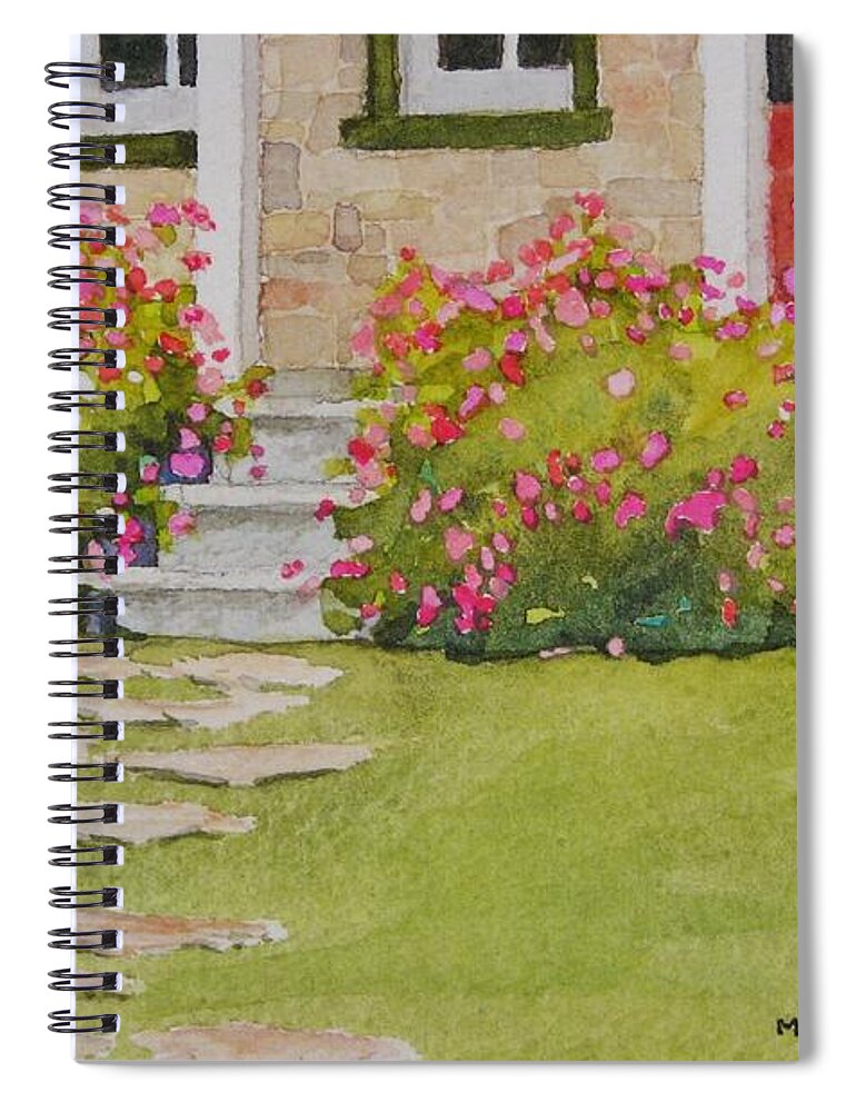 Garden Spiral Notebook featuring the painting Summer Glory by Mary Ellen Mueller Legault