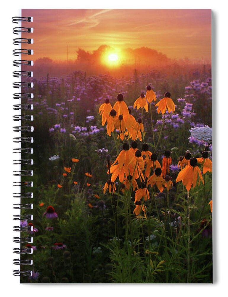  Spiral Notebook featuring the photograph Summer Glory by Rob Blair