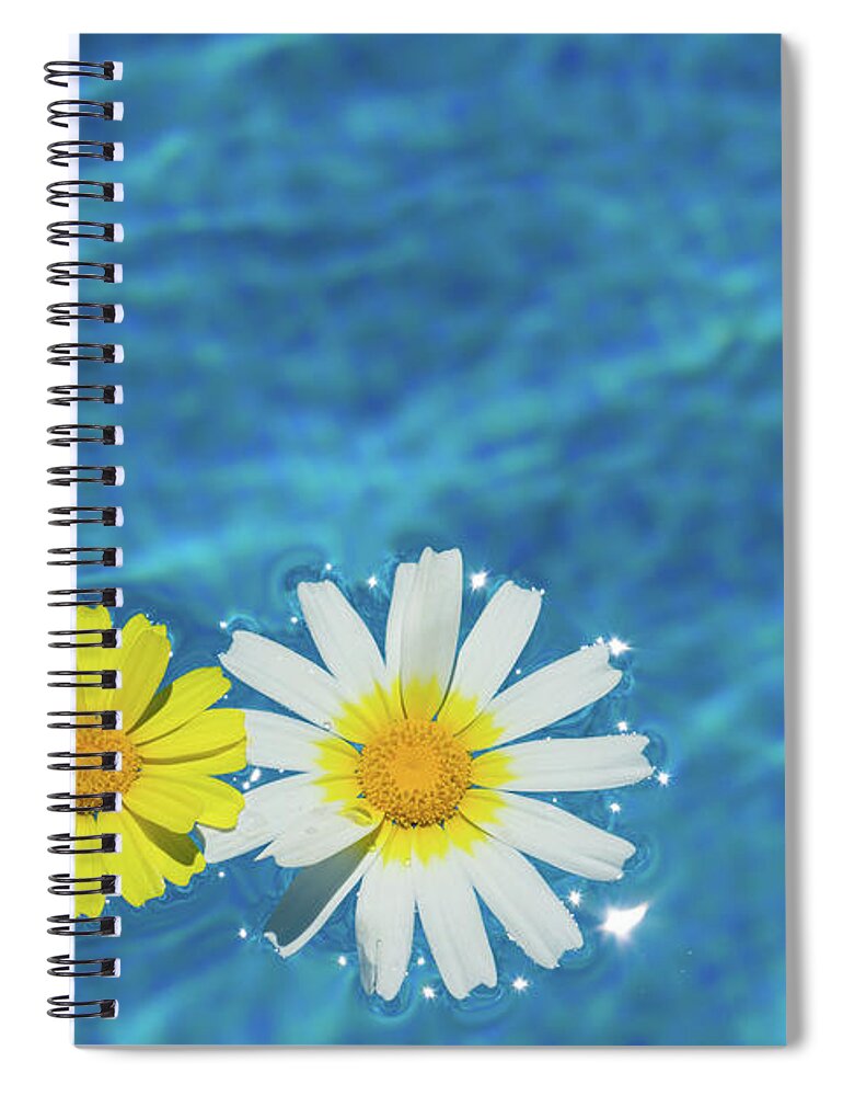 Summer Spiral Notebook featuring the photograph Summer holidays by the perfect blue pool by Adriana Mueller
