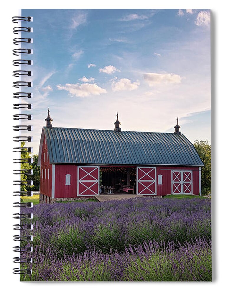 Maryland Spiral Notebook featuring the photograph Summer Lavender 1 by Robert Fawcett