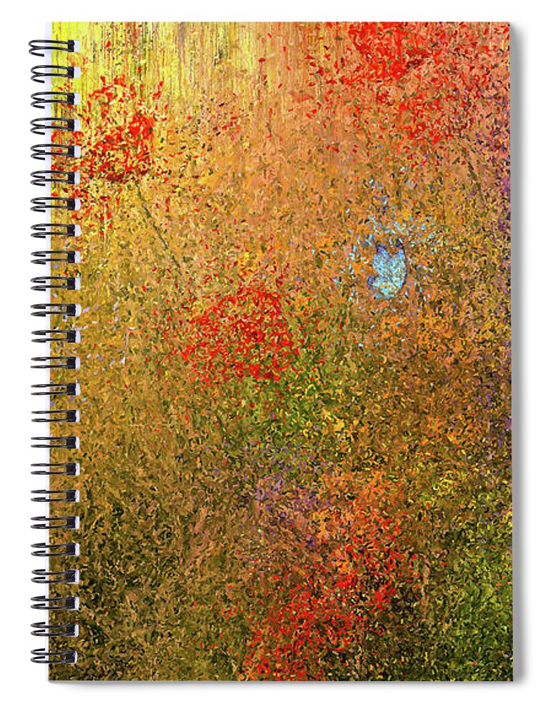 Meadow Spiral Notebook featuring the painting Summer Meadow by Alex Mir
