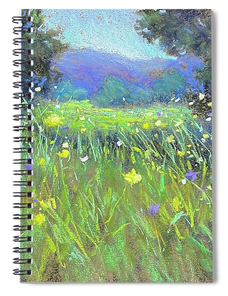 Spiral Notebook featuring the painting Summer Sweetness by Susan Jenkins