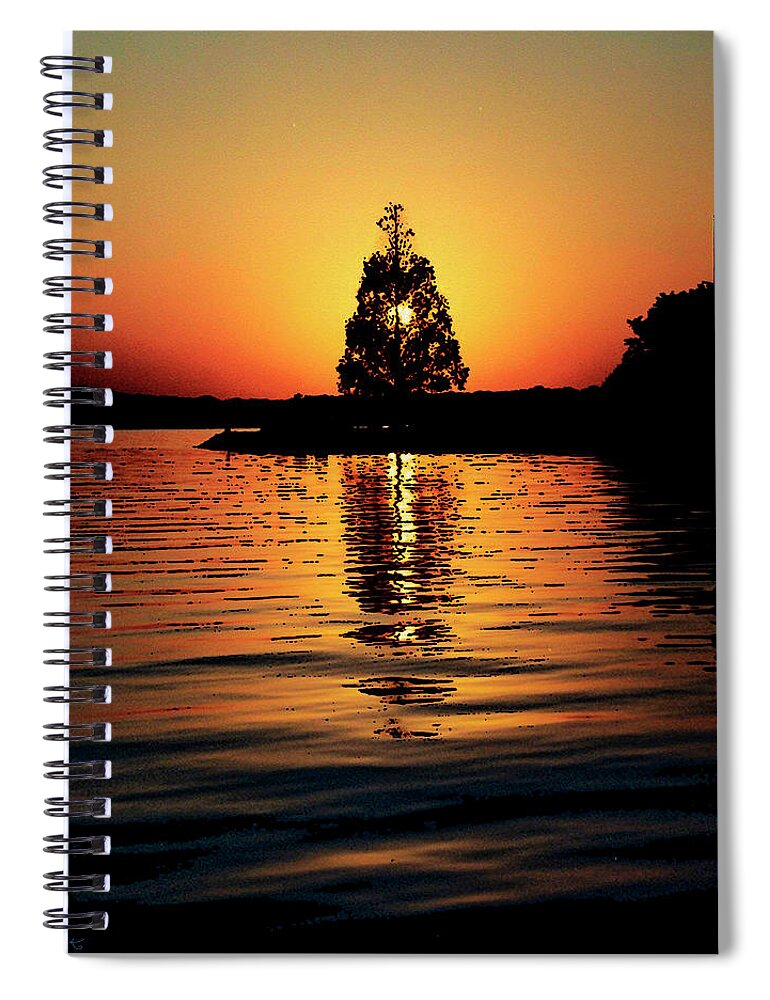 Sunset Spiral Notebook featuring the photograph Summer's Eve by Gerlinde Keating - Galleria GK Keating Associates Inc