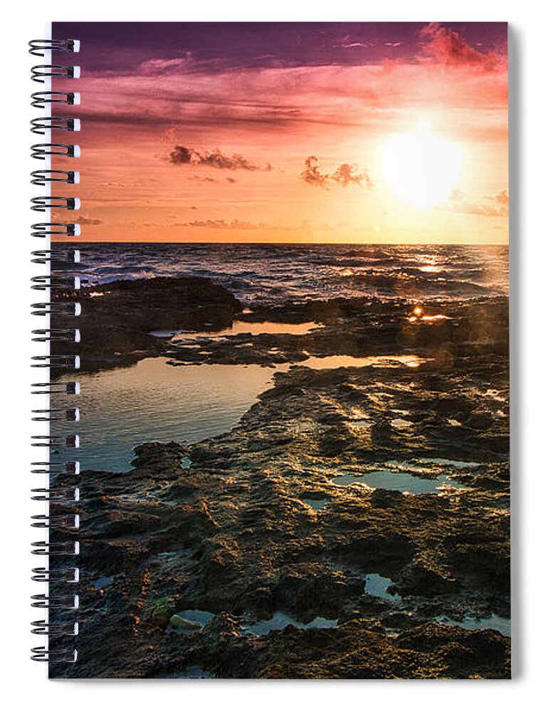 Sunrise Spiral Notebook featuring the photograph Sun Flare by Montez Kerr