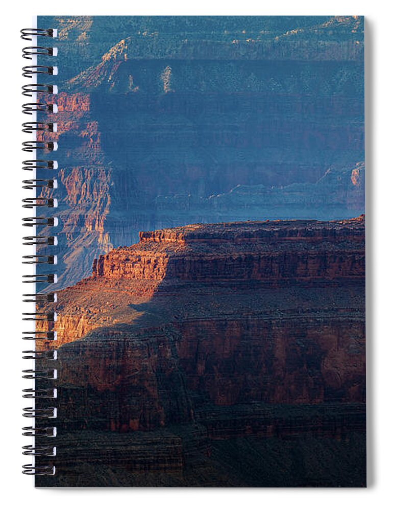 Grand Canyon Spiral Notebook featuring the photograph Suncast Shadows by Doug Sturgess