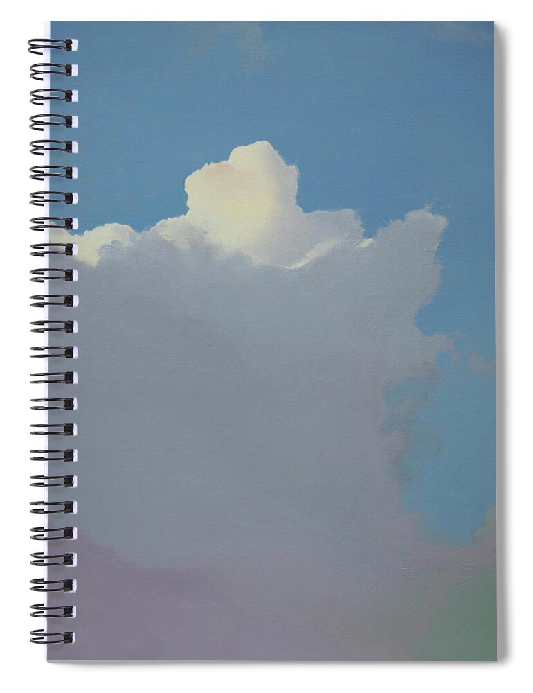 Sundae Like Cloud Spiral Notebook featuring the painting Sundae by Cap Pannell