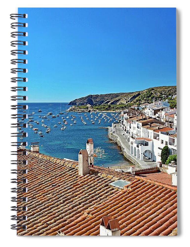 Sunday Spiral Notebook featuring the photograph Sunday morning in Cadaques by Monika Salvan