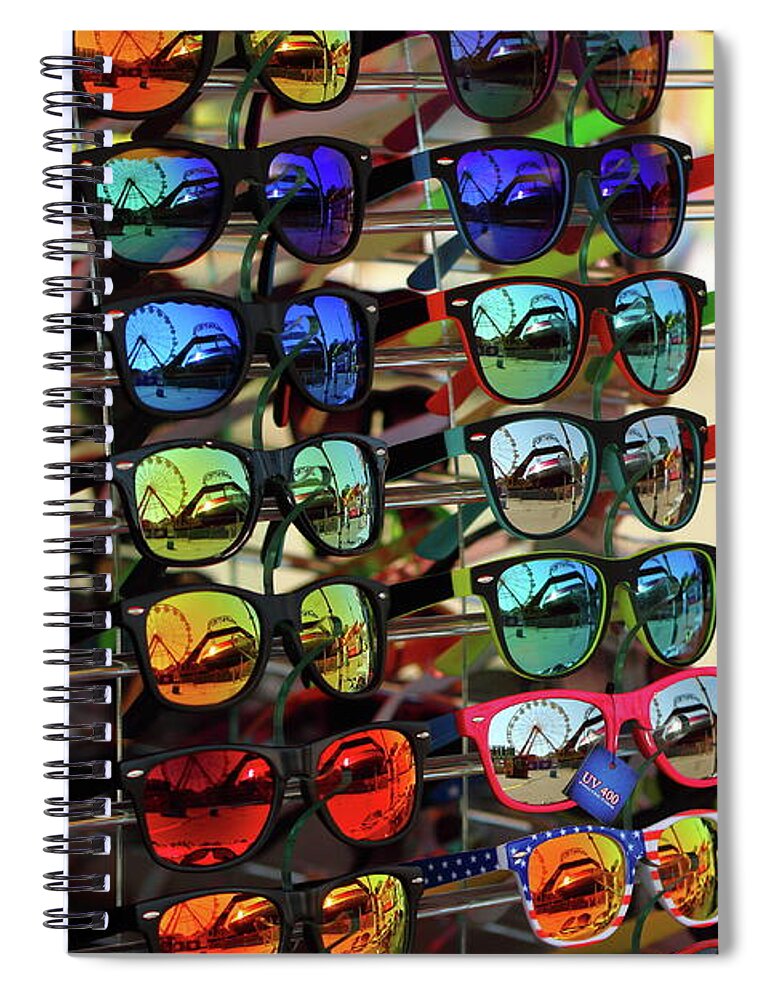 Fashion Spiral Notebook featuring the photograph Sunglasses and Sunshine by Lens Art Photography By Larry Trager