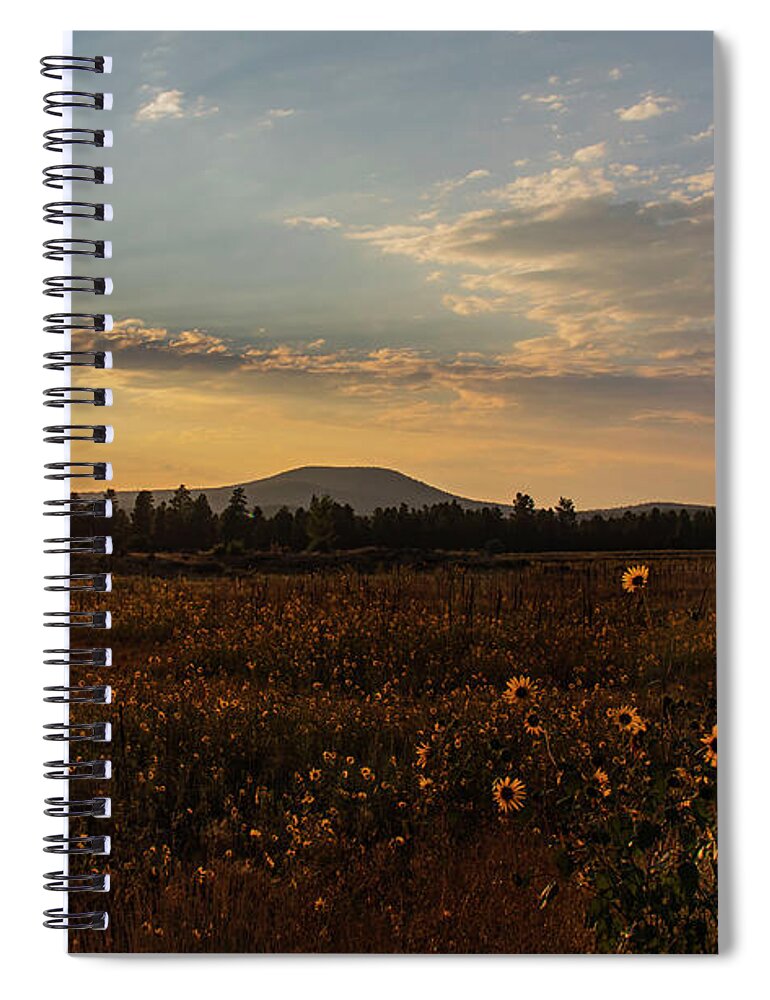 Sunset Spiral Notebook featuring the photograph Incandescence by Laura Putman