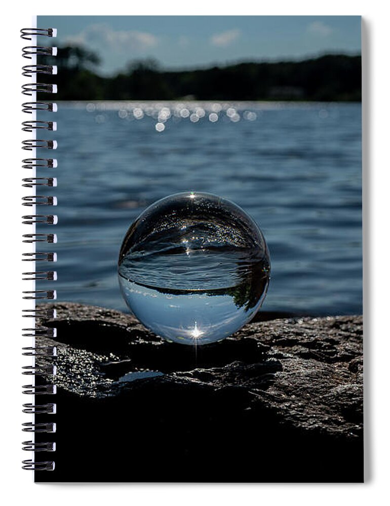 Crystal Balls Spiral Notebook featuring the photograph Sunny Balls by Linda Howes
