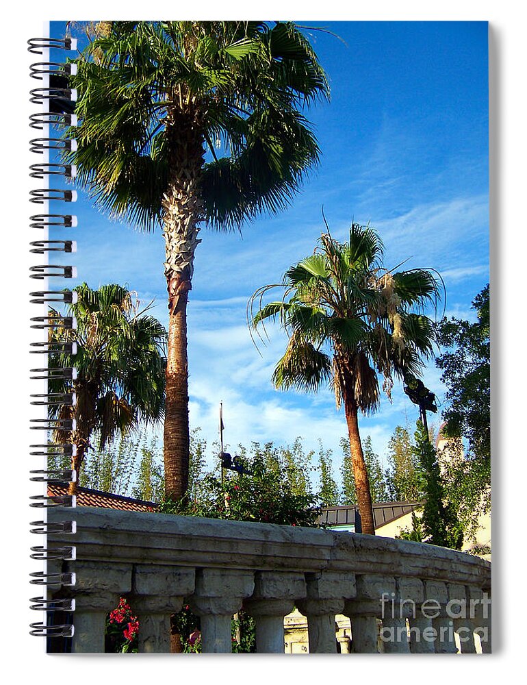  Spiral Notebook featuring the photograph Sunny Florida by Shirley Moravec