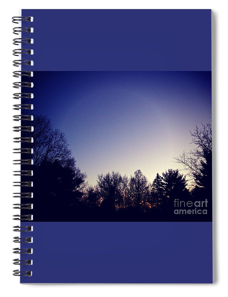 Landscape Photography Spiral Notebook featuring the photograph Sunrise After the Blue Hour by Frank J Casella