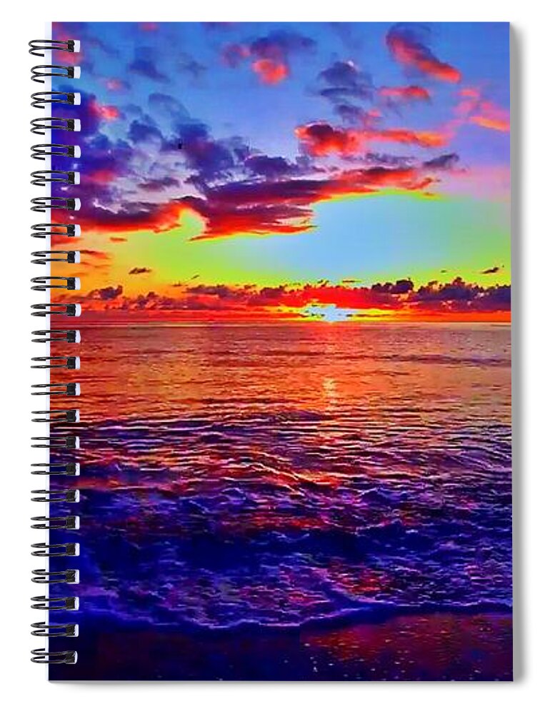 Sunrise Spiral Notebook featuring the photograph Sunrise Beach 12 by Rip Read