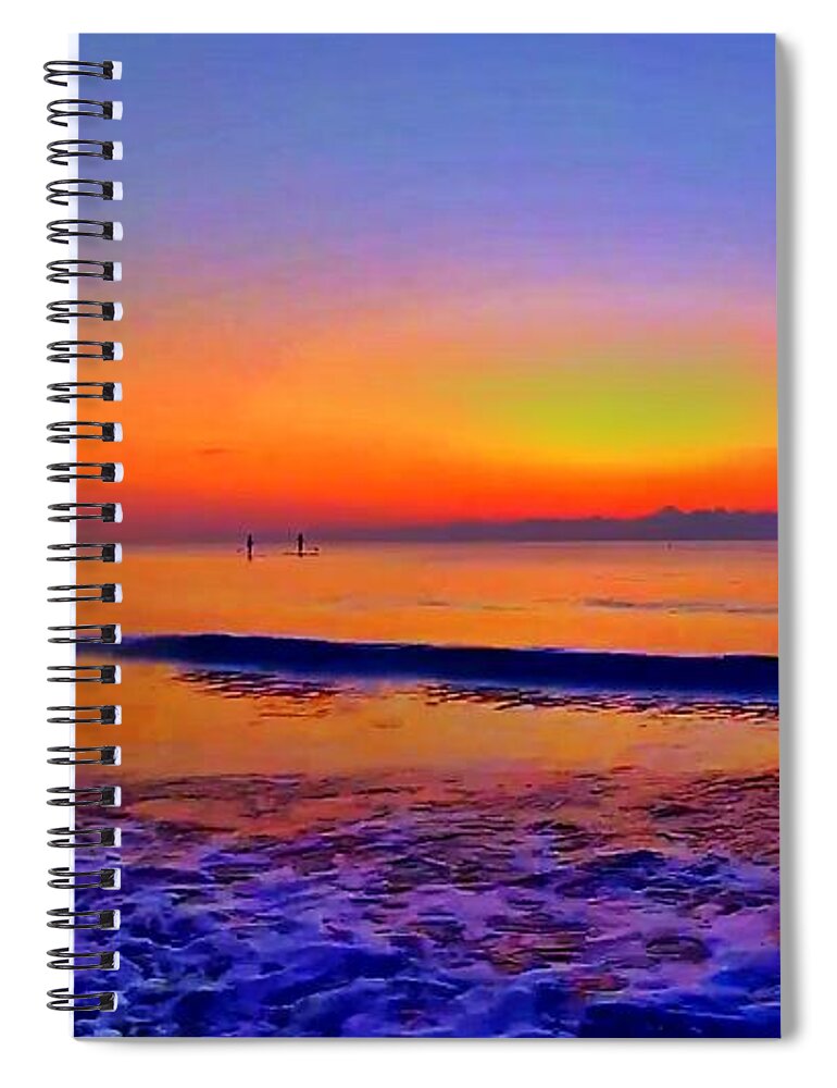 Sunrise Spiral Notebook featuring the photograph Sunrise Beach 256 by Rip Read