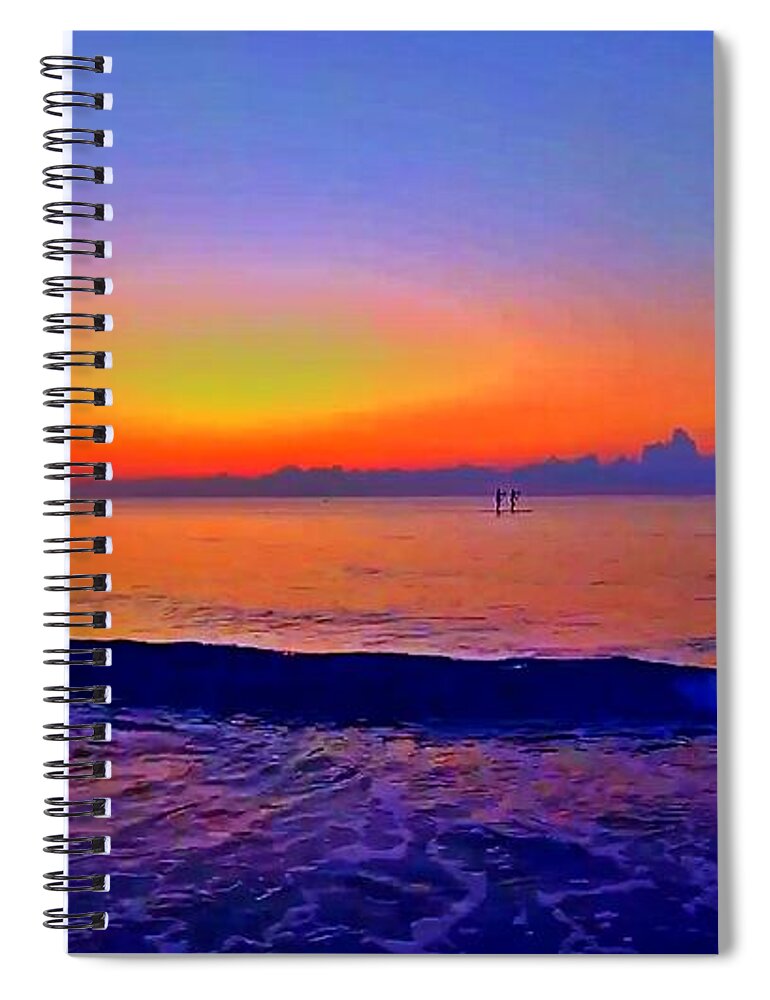 Sunrise Spiral Notebook featuring the photograph Sunrise Beach 4 by Rip Read