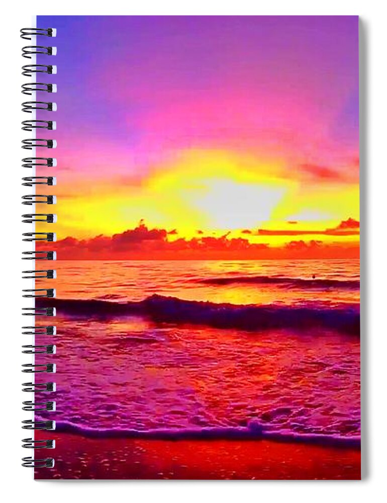 Sunrise Spiral Notebook featuring the photograph Sunrise Beach 44 by Rip Read