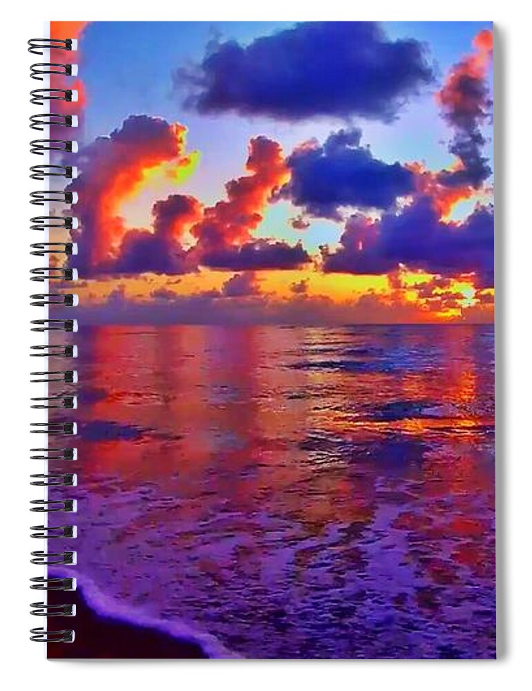Sunrise Spiral Notebook featuring the photograph Sunrise Beach 531 by Rip Read