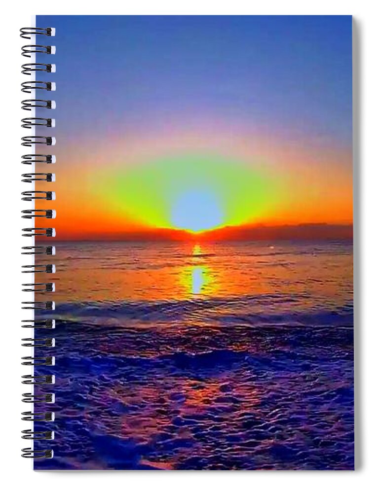 Sunrise Spiral Notebook featuring the photograph Sunrise Beach 60 by Rip Read