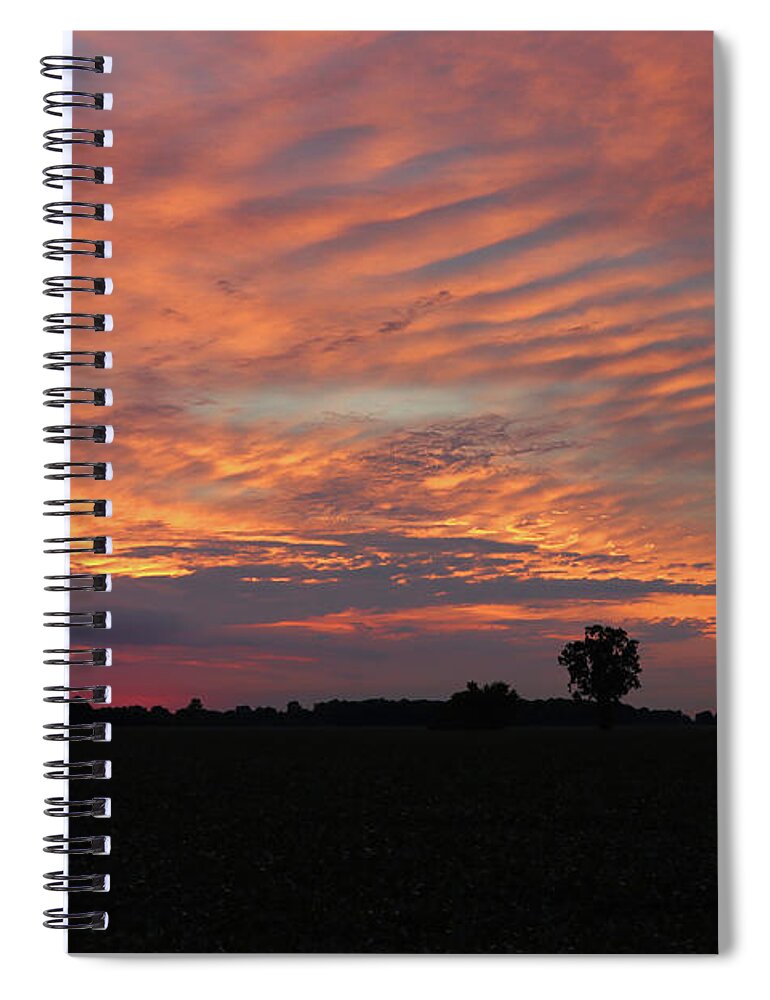 Sunrise Spiral Notebook featuring the photograph Sunrise July 30 2020 9838 by Jack Schultz