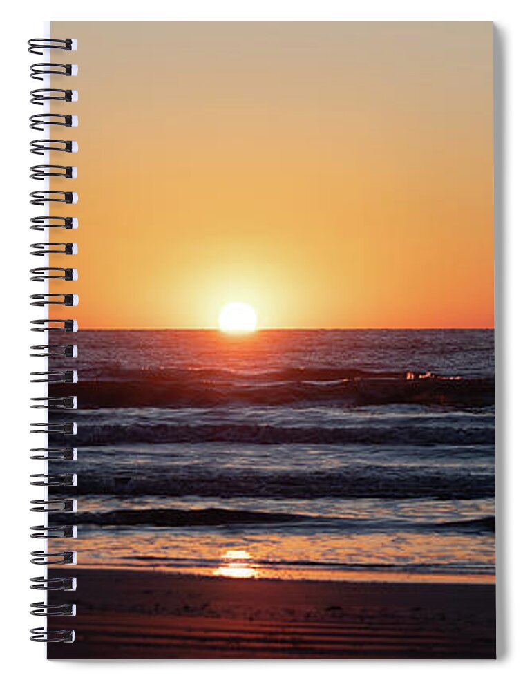 Sunrise Spiral Notebook featuring the photograph Sunrise on the Gulf of Mexico by Patrick Nowotny