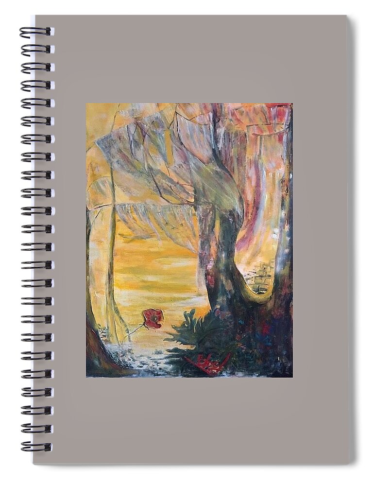 Sunshine Spiral Notebook featuring the painting Sunrise on Wilmington Island by Peggy Blood