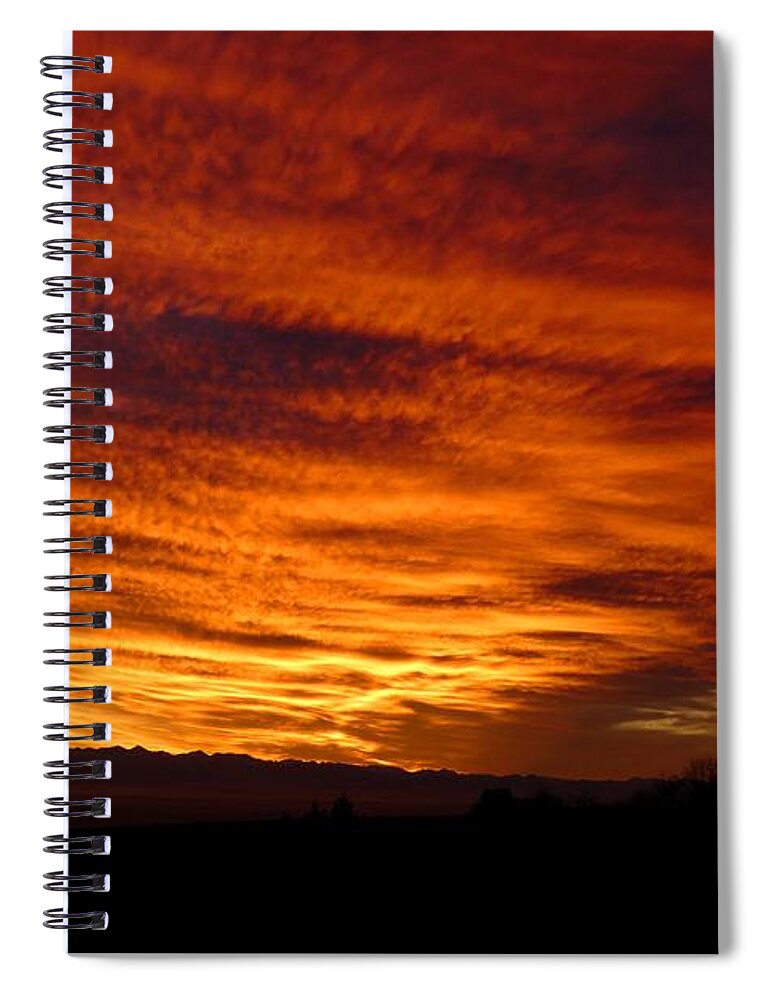 #imagelys #all_imagelys #imagelysstudio #imagelyspicturelab #imagelyspicturestyles #topazlabs Spiral Notebook featuring the photograph Sunset 12 by Jean Bernard Roussilhe
