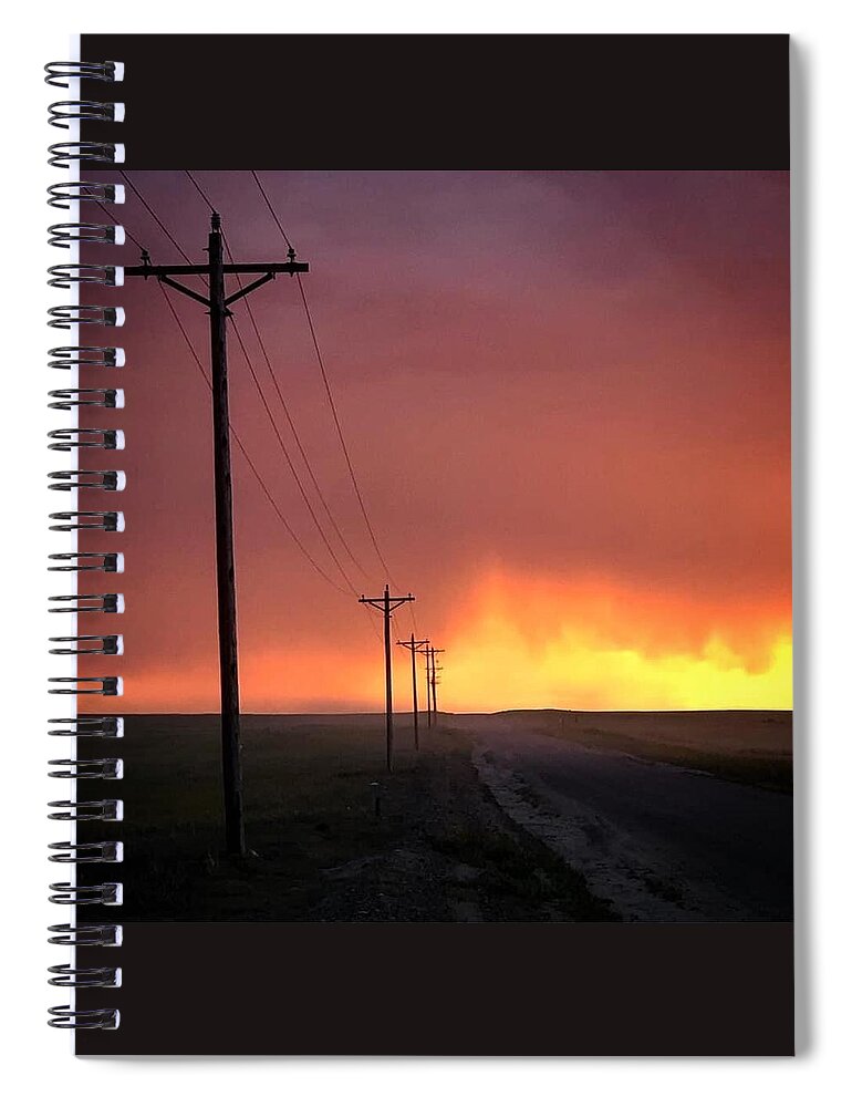 Sunset Spiral Notebook featuring the photograph Sunset 2 by Julie Powell