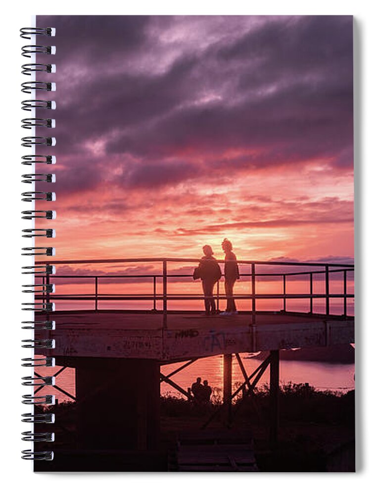 Bonito Point Spiral Notebook featuring the photograph Sunset at Bonito Point by Alexander Fedin